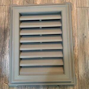 NEW MID-AMERICA VINYL. 18" x 24" BRICK MOLD GABLE VENT SLATE GRAY 907‎